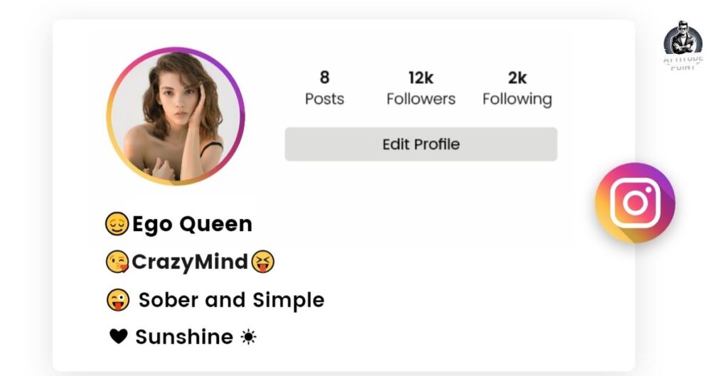 Attitude Bio For Instagram For Girl