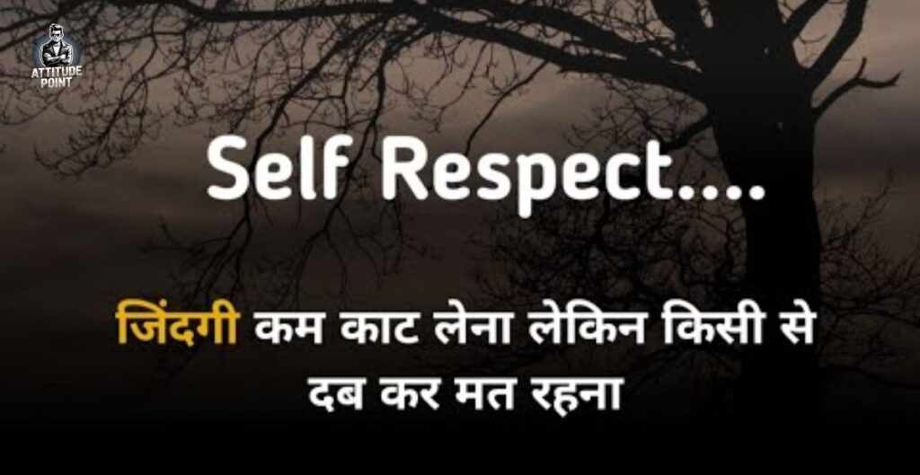 Attitude Self Respect Quotes In Hindi