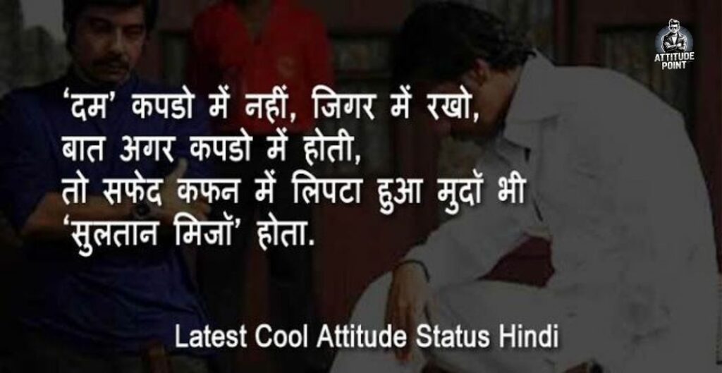 Attitude Status For Boys In Hindi
