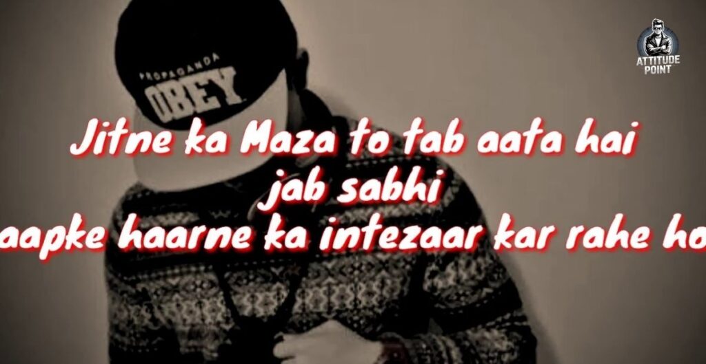 Attitude Shayari For Boys In Hindi