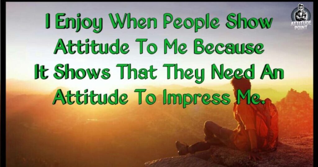 Attitude Shayari in English